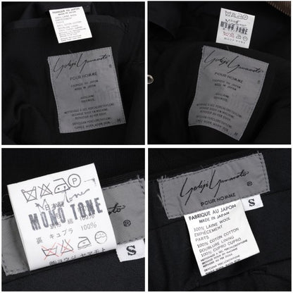 Yohji Yamamoto POUR HOMME Wool Gabardine Jacket Black Size M