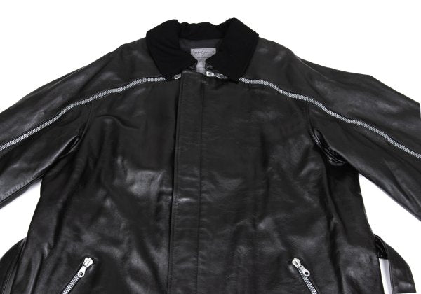 Yohji Yamamoto POUR HOMME 91AW Riri Zip Coat Black Size L