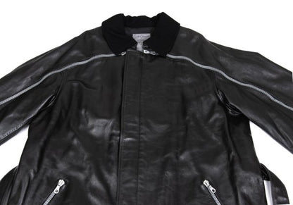 Yohji Yamamoto POUR HOMME 91AW Riri Zip Coat Black Size L