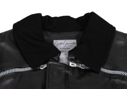 Yohji Yamamoto POUR HOMME 91AW Riri Zip Coat Black Size L