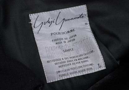 Yohji Yamamoto POUR HOMME 91AW Riri Zip Coat Black Size L