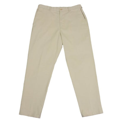 Papas Beige Poly Blend Stretch Casual Pants Size L