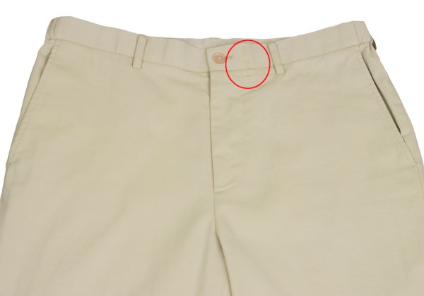 Papas Beige Poly Blend Stretch Casual Pants Size L