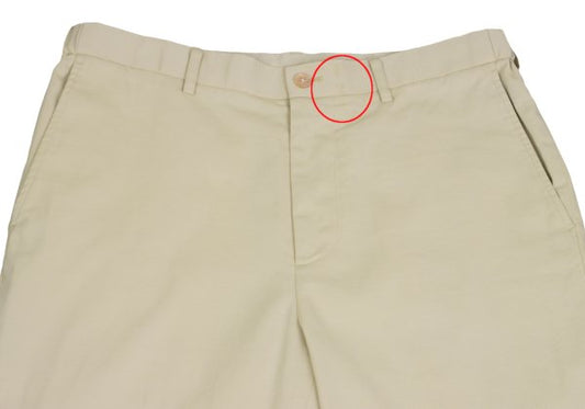 Papas Beige Poly Blend Stretch Casual Pants Size L