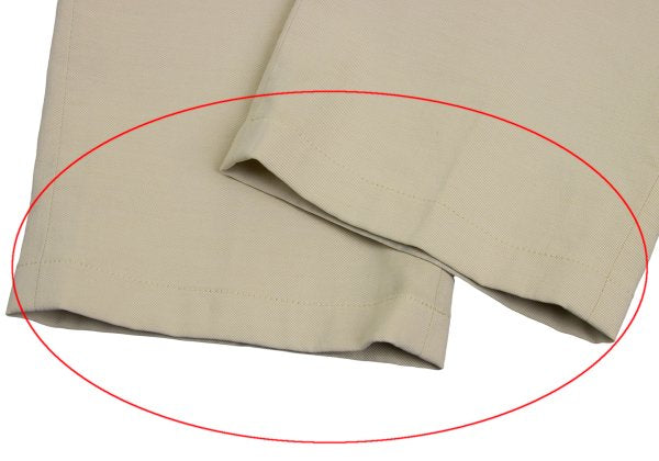 Papas Beige Poly Blend Stretch Casual Pants Size L