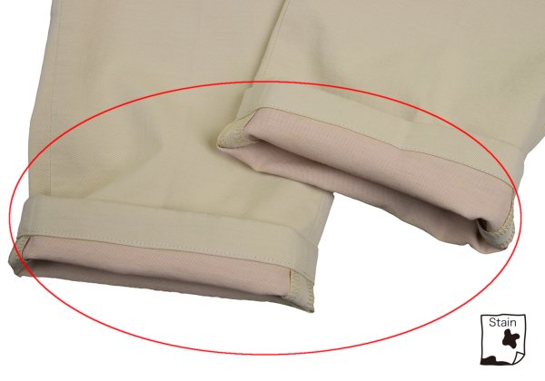Papas Beige Poly Blend Stretch Casual Pants Size L