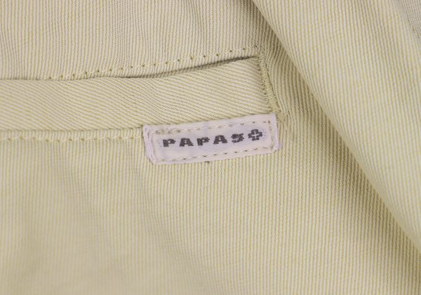 Papas Beige Poly Blend Stretch Casual Pants Size L