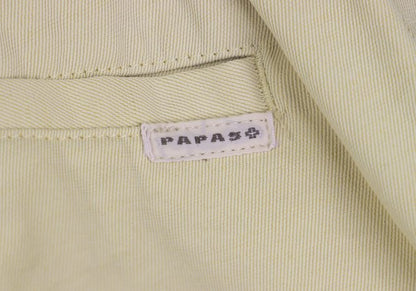 Papas Beige Poly Blend Stretch Casual Pants Size L