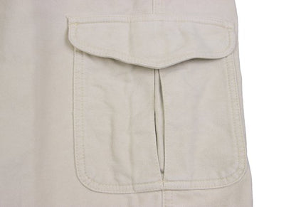 Papas Cotton Blend Stretch Brushed Cargo Light Beige Pants Size M