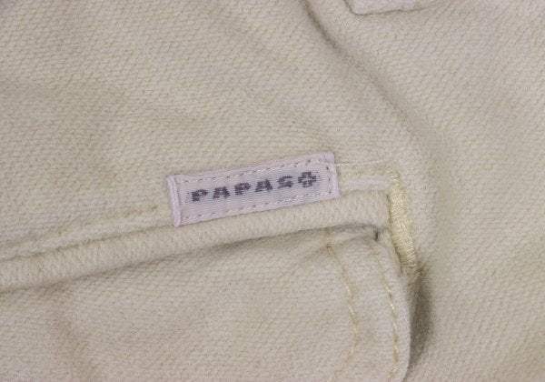 Papas Cotton Blend Stretch Brushed Cargo Light Beige Pants Size M