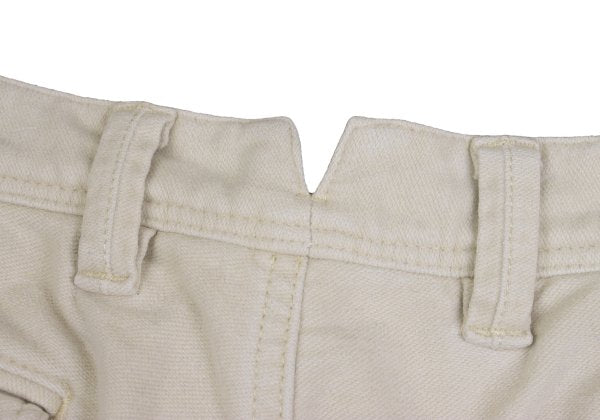 Papas Cotton Blend Stretch Brushed Cargo Light Beige Pants Size M