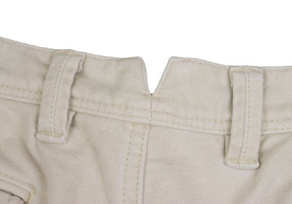 Papas Cotton Blend Stretch Brushed Cargo Light Beige Pants Size M