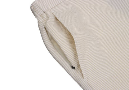 Papas+ Poly Seersucker Pants Beige Size L