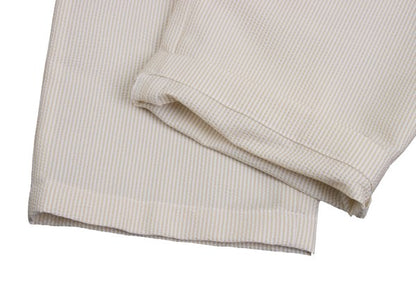Papas+ Poly Seersucker Pants Beige Size L