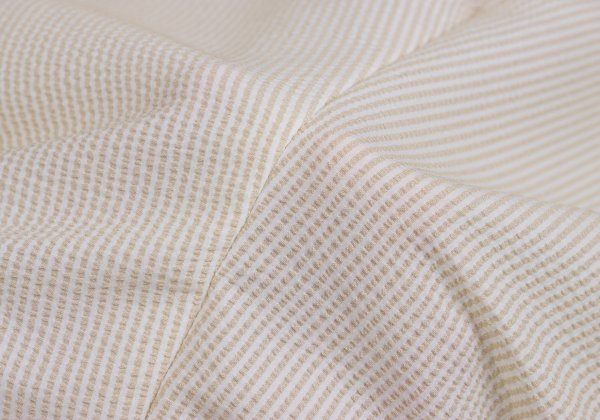 Papas+ Poly Seersucker Pants Beige Size L