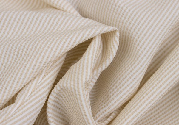 Papas+ Poly Seersucker Pants Beige Size L