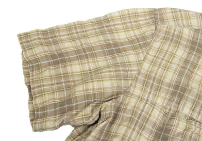 PAPAS&SONS Beige Linen Cotton Button-Down Shirt Size 48M