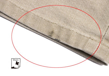 PAPAS&SONS Pigment Dyed Cotton Blend Pants Beige Size 50L