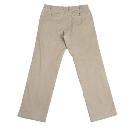 PAPAS&SONS Pigment Dyed Cotton Blend Pants Beige Size 50L