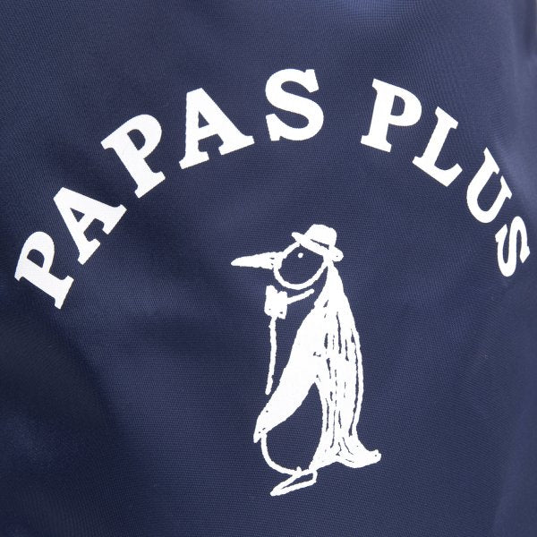 Papas Nylon Logo Print Drawstring Bag Navy