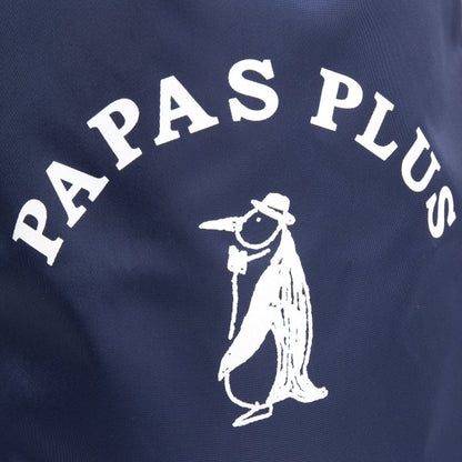 Papas Nylon Logo Print Drawstring Bag Navy