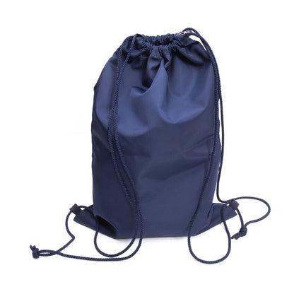 Papas Nylon Logo Print Drawstring Bag Navy