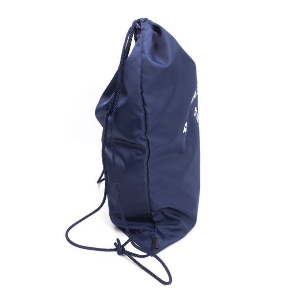 Papas Nylon Logo Print Drawstring Bag Navy