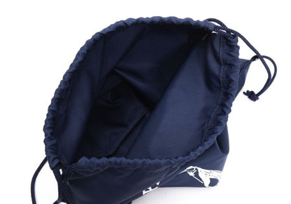 Papas Nylon Logo Print Drawstring Bag Navy