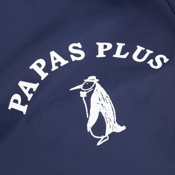 Papas Nylon Logo Print Drawstring Bag Navy