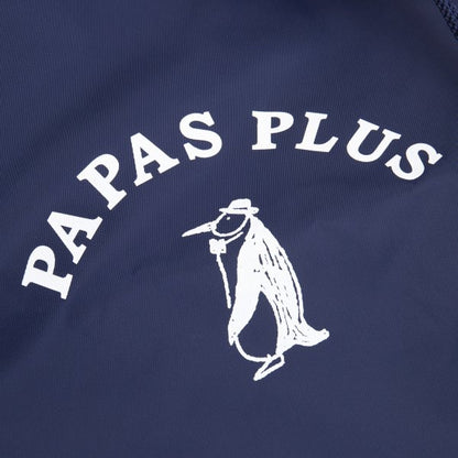 Papas Nylon Logo Print Drawstring Bag Navy