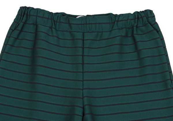 ISSEY MIYAKE Striped Weave Cutting Design Dark Green Pants Size 1