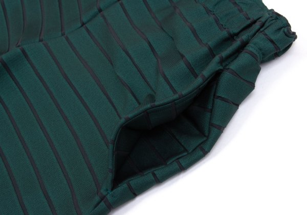 ISSEY MIYAKE Striped Weave Cutting Design Dark Green Pants Size 1