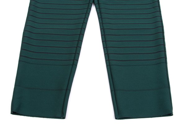 ISSEY MIYAKE Striped Weave Cutting Design Dark Green Pants Size 1