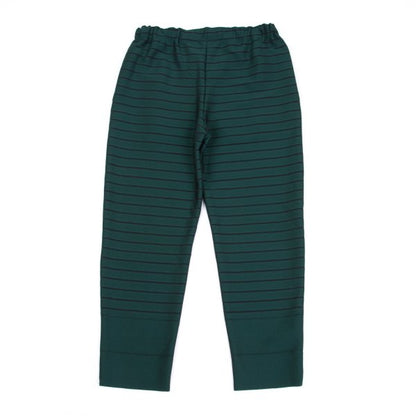 ISSEY MIYAKE Striped Weave Cutting Design Dark Green Pants Size 1