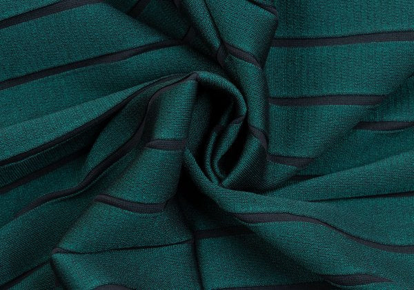 ISSEY MIYAKE Striped Weave Cutting Design Dark Green Pants Size 1