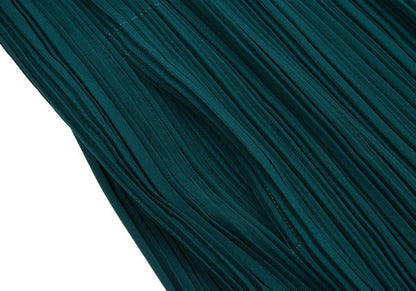 ISSEY MIYAKE Pleated Collar Design Jacket Deep Green Size 2