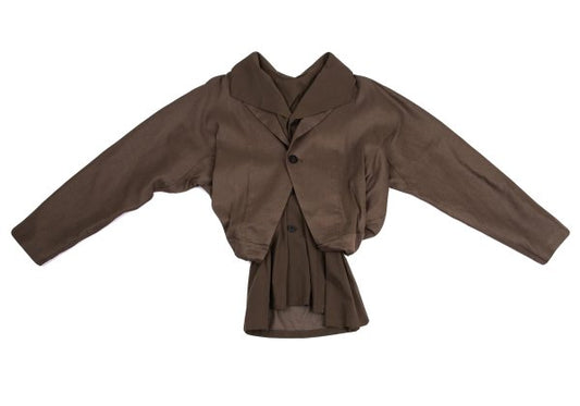 ISSEY MIYAKE 23AW Linen Blend Layered Jacket Size 2