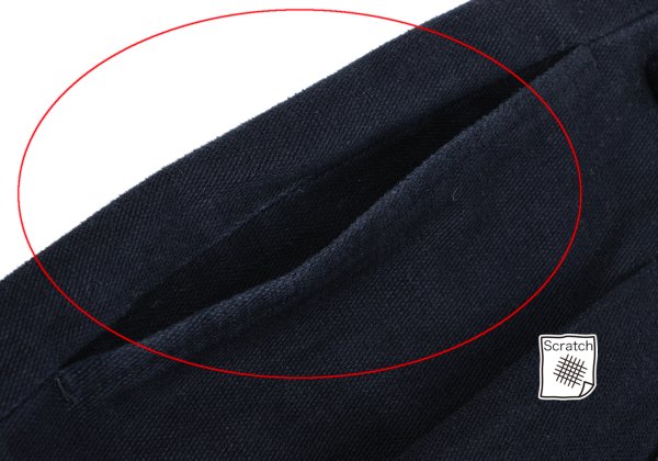 Papas Cotton Blend Two-Pleat Pants Navy Size 50L
