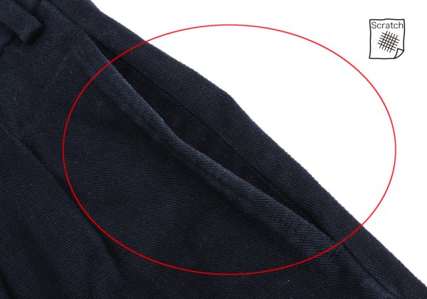 Papas Cotton Blend Two-Pleat Pants Navy Size 50L