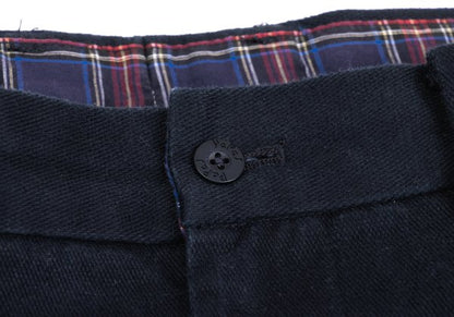Papas Cotton Blend Two-Pleat Pants Navy Size 50L