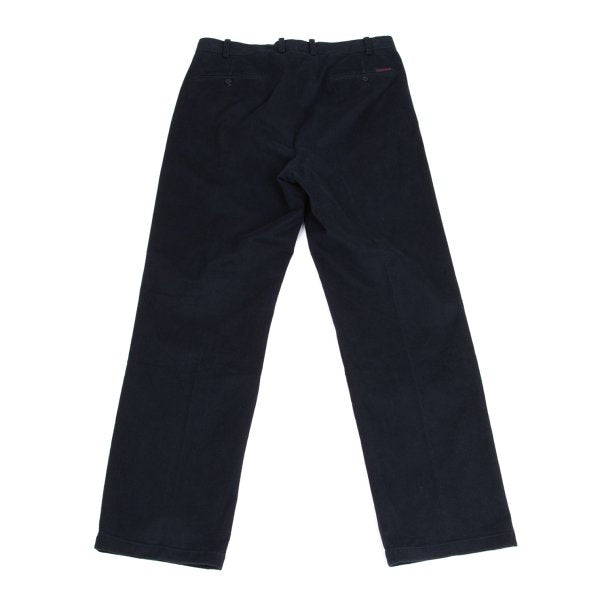 Papas Cotton Blend Two-Pleat Pants Navy Size 50L