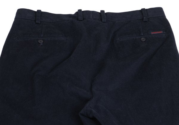Papas Cotton Blend Two-Pleat Pants Navy Size 50L