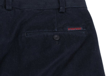 Papas Cotton Blend Two-Pleat Pants Navy Size 50L