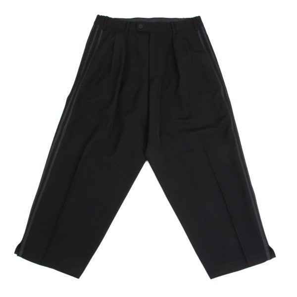 Yohji Yamamoto POUR HOMME Wool 3-Stripe Pants Black Size S