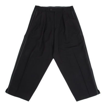 Yohji Yamamoto POUR HOMME Wool 3-Stripe Pants Black Size S