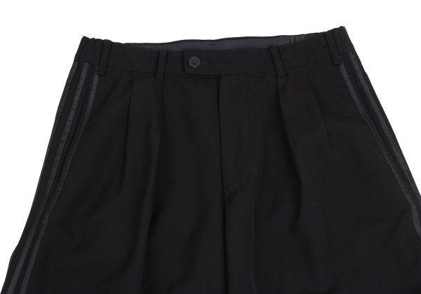 Yohji Yamamoto POUR HOMME Wool 3-Stripe Pants Black Size S