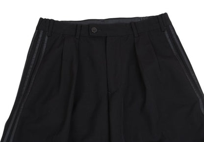 Yohji Yamamoto POUR HOMME Wool 3-Stripe Pants Black Size S
