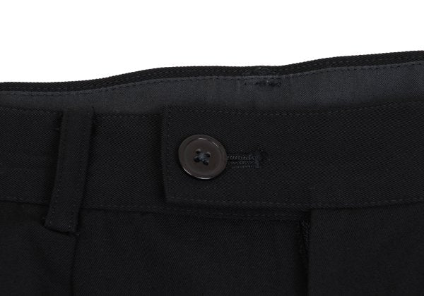 Yohji Yamamoto POUR HOMME Wool 3-Stripe Pants Black Size S