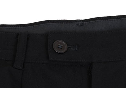 Yohji Yamamoto POUR HOMME Wool 3-Stripe Pants Black Size S