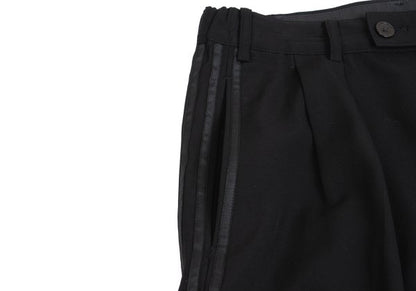 Yohji Yamamoto POUR HOMME Wool 3-Stripe Pants Black Size S
